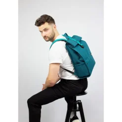 Best Bold Banana Roll Top Backpack power petrol