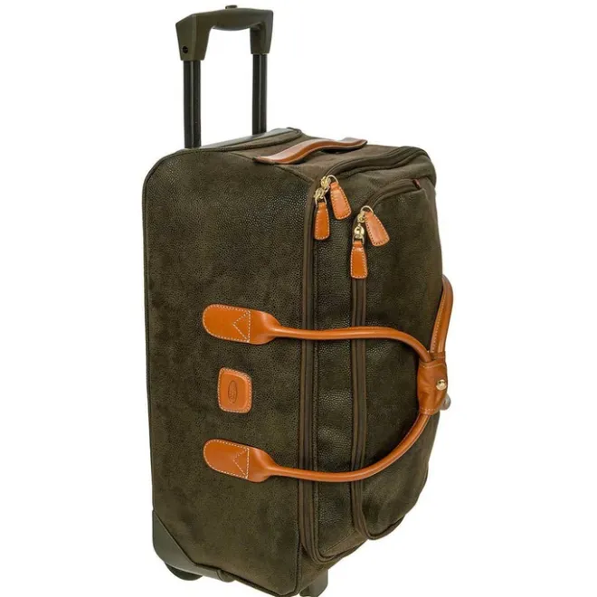 New Bric's Life Holdall Reistas met Wielen 55 olive