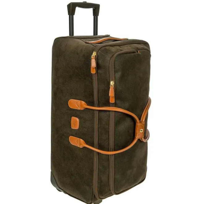 Clearance Bric's Life Holdall Reistas met Wielen 70 olive