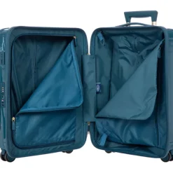 Hot Bric's Positano Cabin Trolley 55 with Pocket sea green
