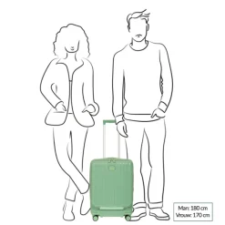 Best Bric's Positano Cabin Trolley 55 with Pocket sage green