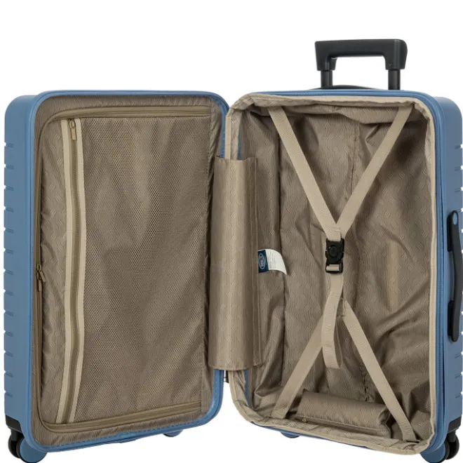 New Bric's Ulisse Trolley Expandable Medium 65 grey blue