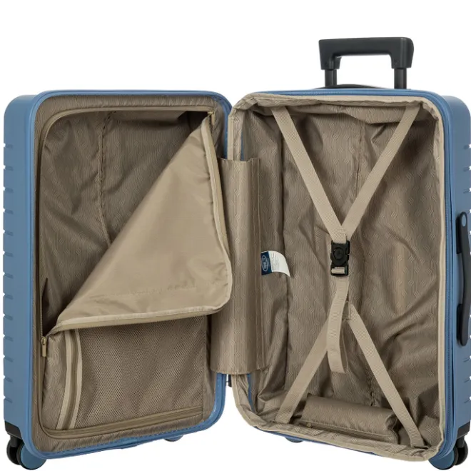 New Bric's Ulisse Trolley Expandable Medium 65 grey blue