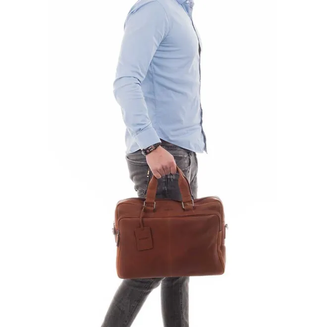 Sale Burkely Antique Avery Workbag 15.6" cognac