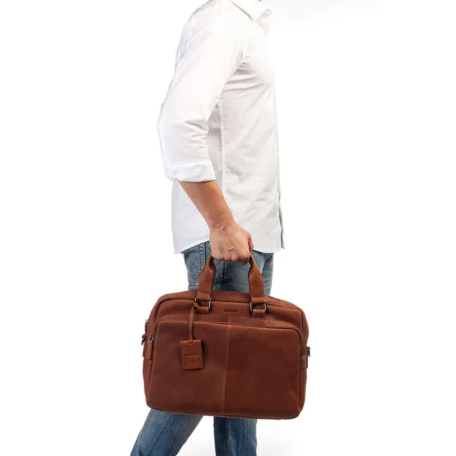 Sale Burkely Antique Avery Workbag 15.6" cognac