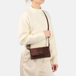 Clearance Burkely Cool Colbie Crossbody Flap brandy