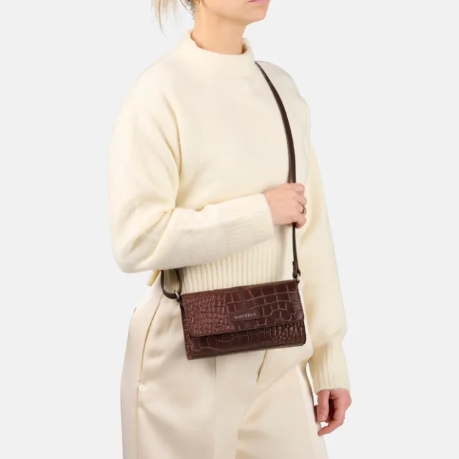 Clearance Burkely Cool Colbie Crossbody Flap brandy