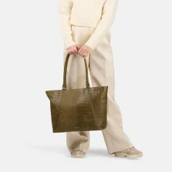 Online Burkely Cool Colbie Wide Tote 15.6" olive