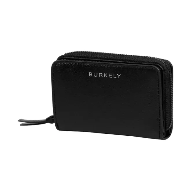 Clearance Burkely Creased Crystal Double Flap Wallet black