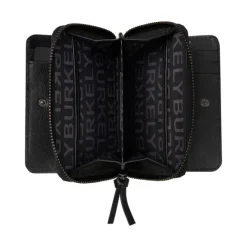 Clearance Burkely Creased Crystal Double Flap Wallet black