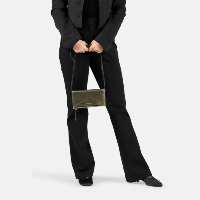 Outlet Burkely Creased Crystal Phone Bag gun metal