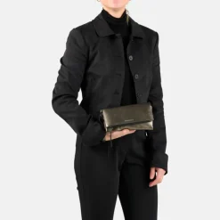 Outlet Burkely Creased Crystal Phone Bag gun metal