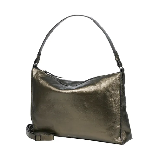 Discount Burkely Creased Crystal Wide Hobo gun metal