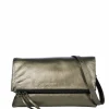 Clearance Burkely Creased Crystel Satchel Bag gun metal