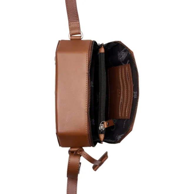 New Burkely Nocturnal Nova Box Bag cognac