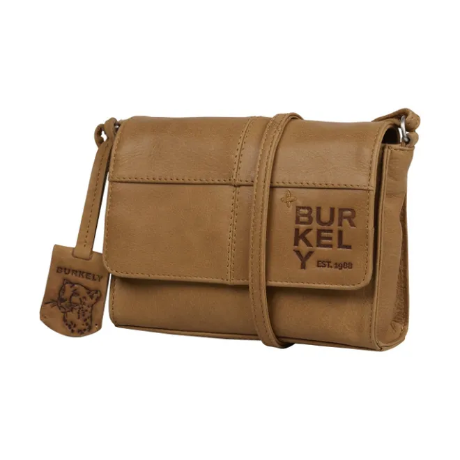 Clearance Burkely Rogue Robyn Crossbody Flap cool cognac