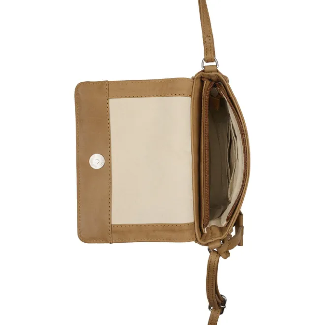 Clearance Burkely Rogue Robyn Crossbody Flap cool cognac