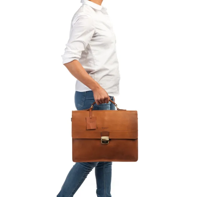 Online Burkely Vintage Dean Briefcase cognac