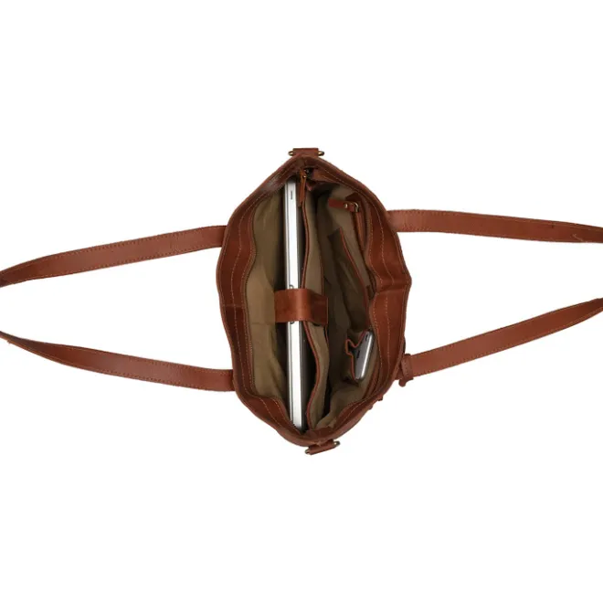 Clearance Burkely Vintage Jade Laptopshopper 14" cognac