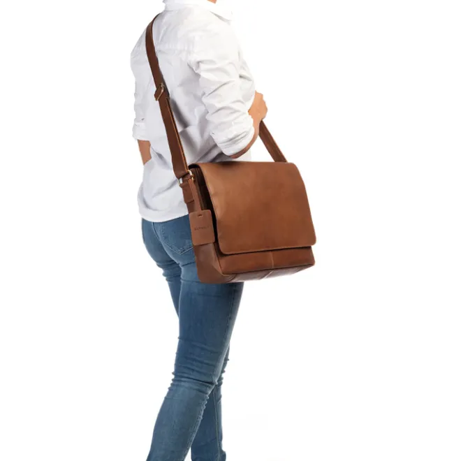 Hot Burkely Vintage Juul Messenger Bag cognac