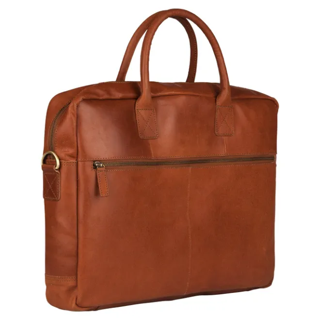 Outlet Burkely Vintage Max Worker 17.3" cognac