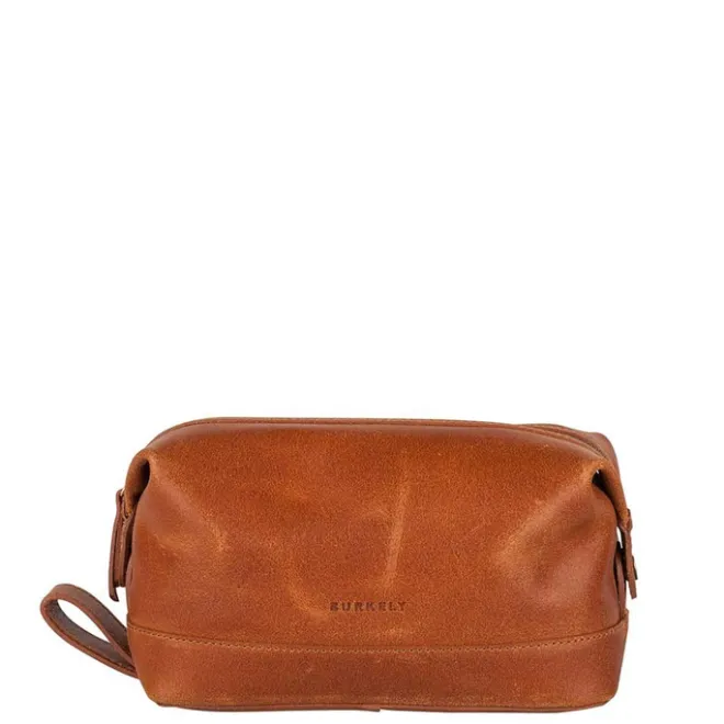 Clearance Burkely Vintage Riley Toiletry Bag cognac