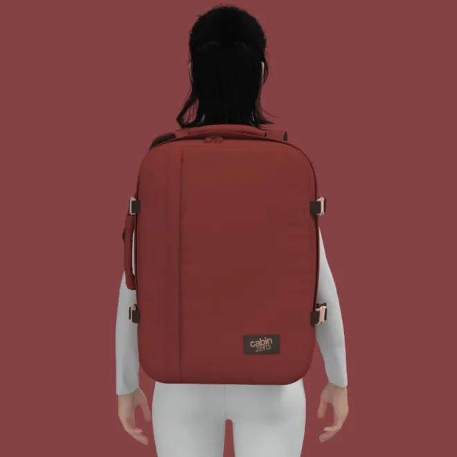 New CabinZero Classic 44L Ultra Light Cabin Bag sangria red