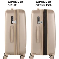 Clearance CarryOn Skyhopper 4 Wiel Trolley 68 Expandable champagne