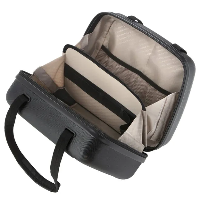 Sale CarryOn Skyhopper 4 Wiel Trolley 55 + Beautycase Set black