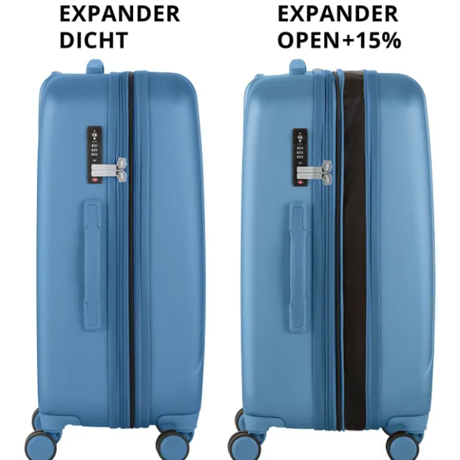 New CarryOn Skyhopper 4 Wiel Trolley 68 Expandable cool blue