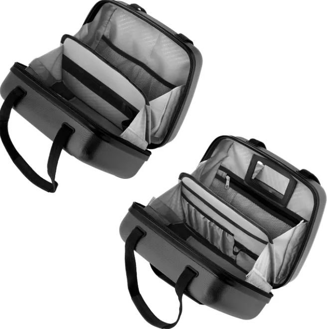Clearance CarryOn Skyhopper 4-Delige Kofferset Beautycase/S/M/L black
