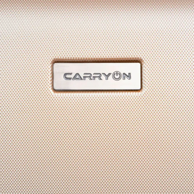 Outlet CarryOn Skyhopper Trolleyset 3pcs TSA champagne
