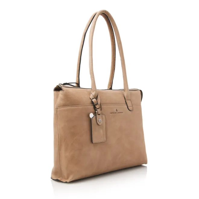 Hot Castelijn & Beerens Carisma Laptoptas 15.6" + Tablet RFID II beige