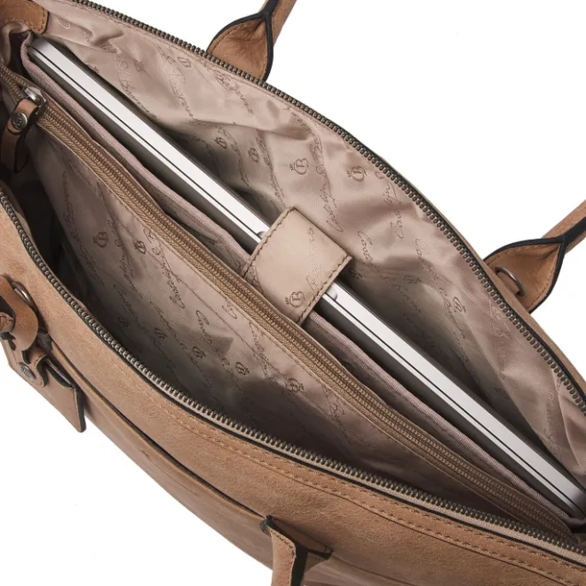 Hot Castelijn & Beerens Carisma Laptoptas 15.6" + Tablet RFID II beige