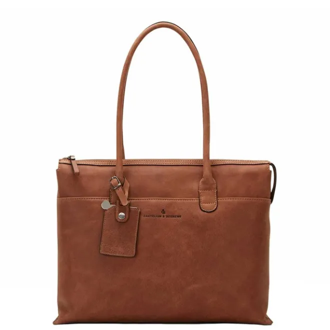 Hot Castelijn & Beerens Carisma Laptop Schoudertas 15.6" + tablet cognac