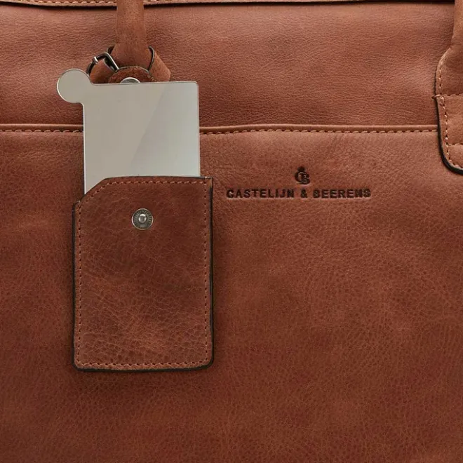 Hot Castelijn & Beerens Carisma Laptop Schoudertas 15.6" + tablet cognac