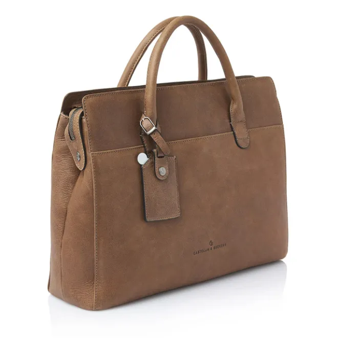 Clearance Castelijn & Beerens Carisma Laptopbag 15.6" cognac