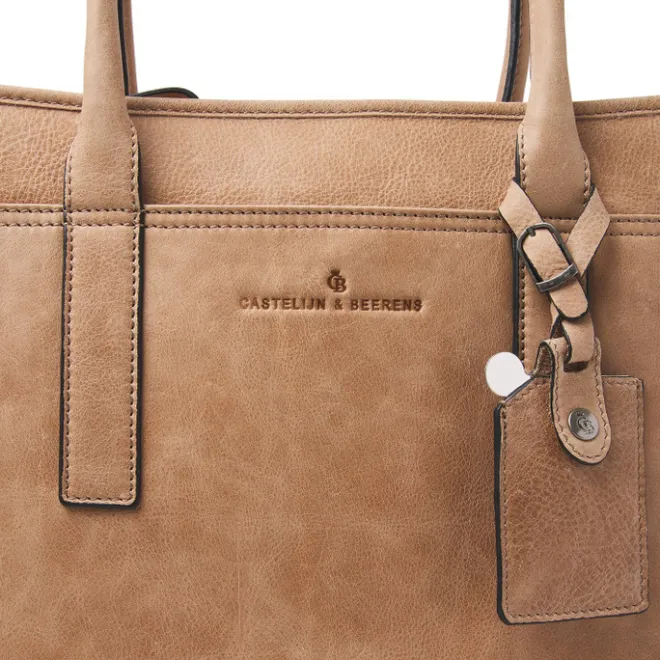 Outlet Castelijn & Beerens Carisma Laptop Shopper 15.6" RFID beige