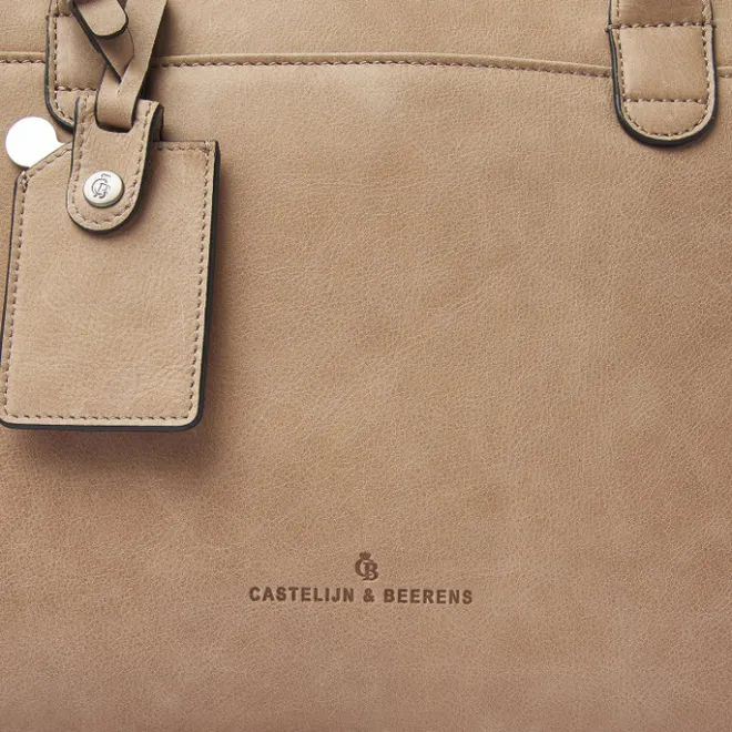 Outlet Castelijn & Beerens Carisma Laptopbag 15.6" beige