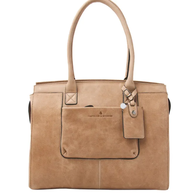 Clearance Castelijn & Beerens Carisma Laptoptas 15.6" + Tablet RFID beige