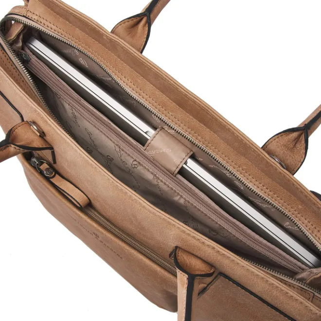 Clearance Castelijn & Beerens Carisma Laptoptas 15.6" + Tablet RFID beige