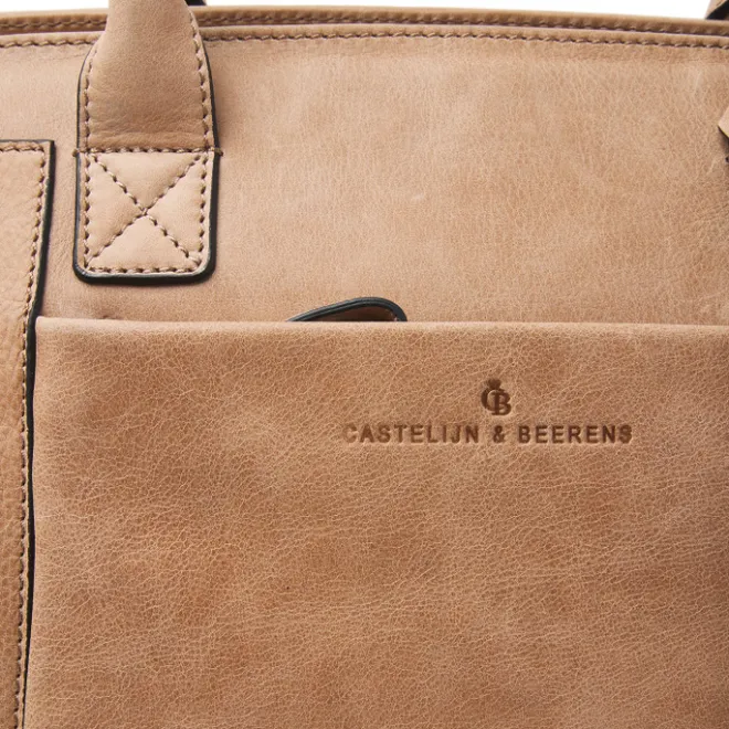Clearance Castelijn & Beerens Carisma Laptoptas 15.6" + Tablet RFID beige