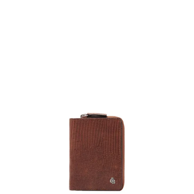 Sale Castelijn & Beerens Donna Damesportemonnee Ritsvak 4 Pasjes RFID cognac