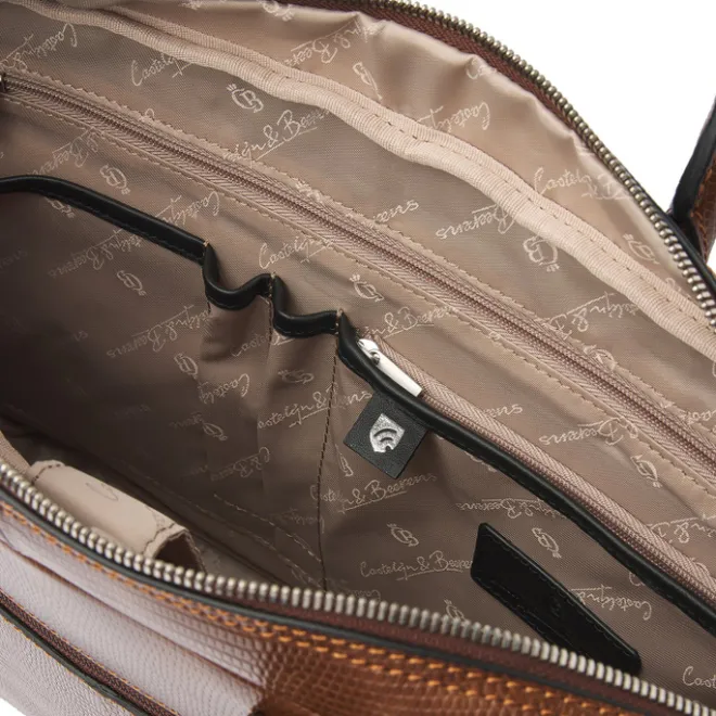 Hot Castelijn & Beerens Donna Ilse Laptoptas 15.6" RFID cognac