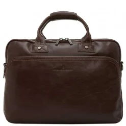 New Castelijn & Beerens Firenze Business Laptoptas 15.6" 3 vaks mokka