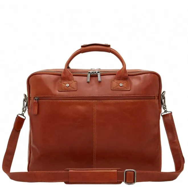 Sale Castelijn & Beerens Firenze Business Laptoptas 17" licht bruin