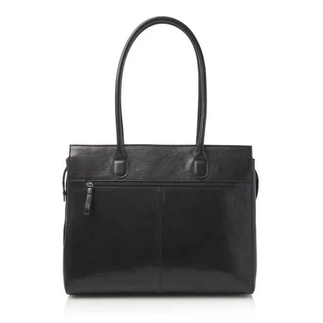 Outlet Castelijn & Beerens Gaucho Ellen Laptop Shoulderbag 15.6'' zwart