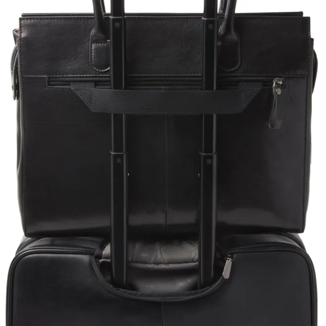 Outlet Castelijn & Beerens Gaucho Ellen Laptop Shoulderbag 15.6'' zwart