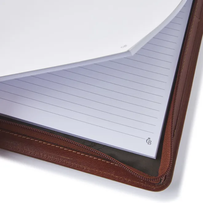 Discount Castelijn & Beerens Gaucho A4 Conference Folder Zip-Around cognac