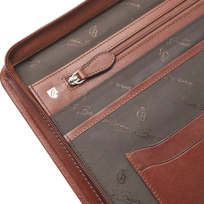 Discount Castelijn & Beerens Gaucho A4 Conference Folder Zip-Around cognac